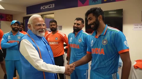 PM Modi talks and motivate Indian Cricket Team after India vs Australia WC 2023