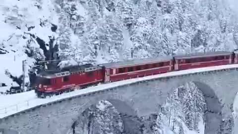 Ice train running on j&k