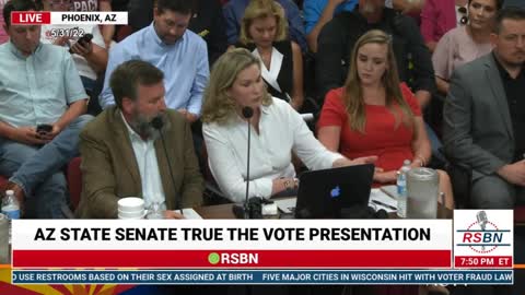 Arizona State Senate Reviews 'True The Vote' Presentation on Ballot Harvesting.