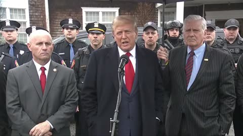 Trump at the Wake for NYPD Officer Jonathan Diller!
