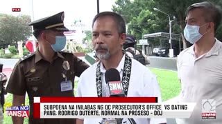 Subpoena na inilabas ng QC prosecutor's office vs dating Pang. Rodrigo Duterte