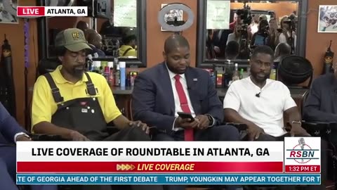 Byron Donalds, Wesley Hunt & Ben Carson Discuss Trump 2024 at Atlanta Barbershop!