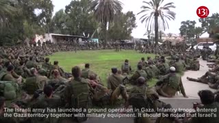 The infantry of the Israeli army entered the Gaza territory with vehicles and equipments