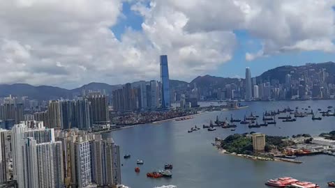 Hong Kong harbor view