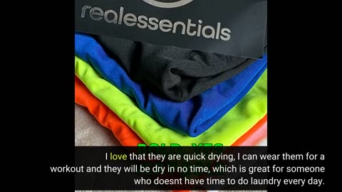 Customer Reviews: Real Essentials 5 Pack: Men’s Dry-Fit Moisture Wicking Active Athletic Perfor...