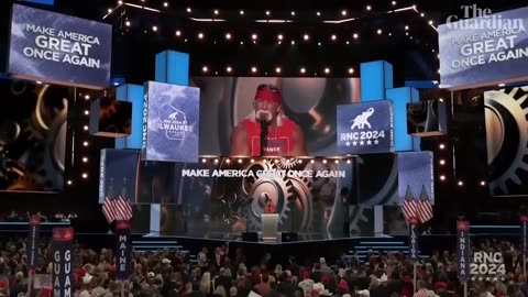 Hulk Hogan hypes up Donald Trump and tears shirt off at Republican national convention