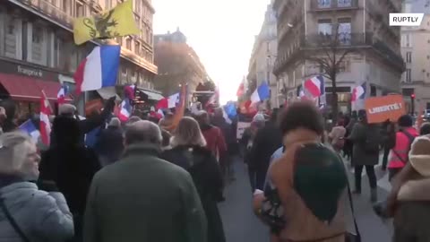 Anti NATO demonstration in France