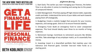 Get a Financial Life: Personal Finance in Your Twenties and Thirties by Beth Kobliner