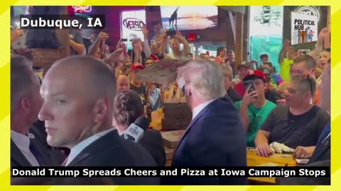 Trump Spreads Cheers and Pizza at Iowa Campaign Stops | 2024 US Election Campaign