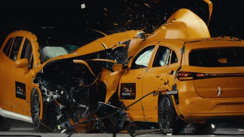 Mercedes-Benz battery electric vehicle crash test