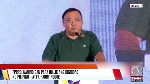 FPRRD, nanindigan para ibalik ang dignidad ng Pilipino —Atty. Harry Roque