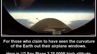 70,000ft High Altitude Plane Proves Flat Earth