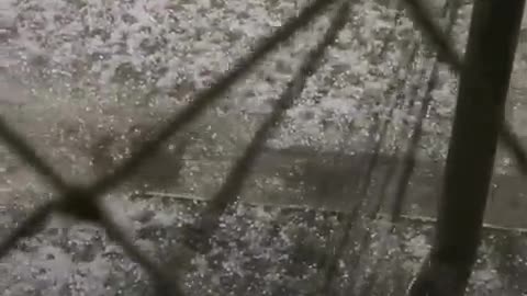 Onda de granizo causa estragos em Bagé, no Rio Grande do Sul