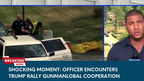 Shocking Moment: Officer Encounters Trump Rally Gunman