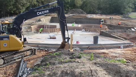 Century Construction at Woodlake Pool Reconstruction Concrete Pour