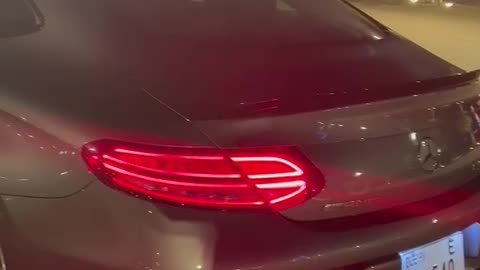 Mercedes C63 S AMG Exhaust Roars In Dubai Harbour