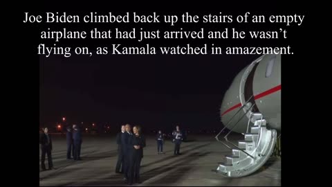 Biden just wonders off and climbs into an empty Airplane