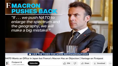 La NATO vuole espandersi fino al Giappone, Macron dice NO!