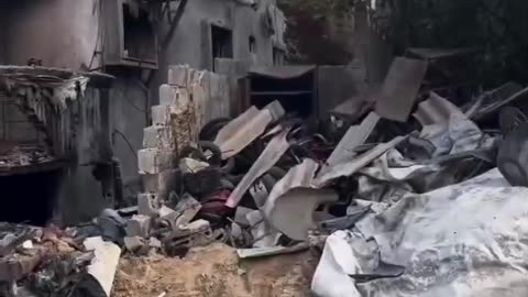 A Palestinian lost his house and shop during the Israeli aggression on Gaza.