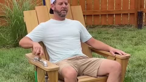 This summer I made the perfect chair for a hot day