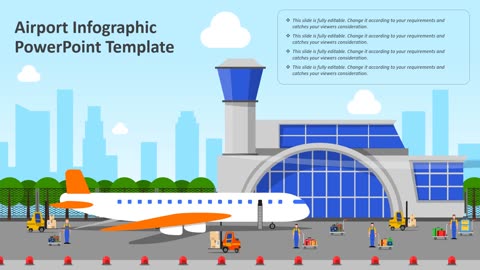 Airport Infographic PowerPoint Template