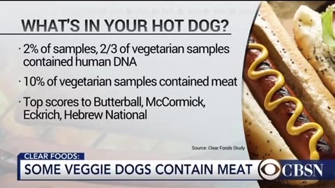 Human DNA in a hot dog