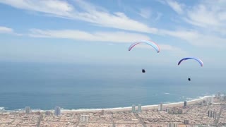 Incredible paragliding footage in Iquique, Chile