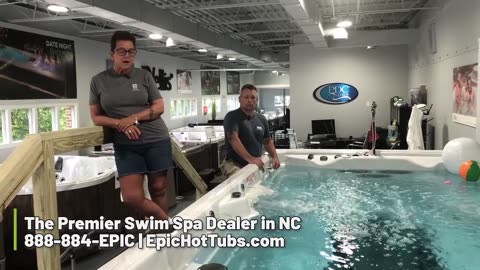 Come Wet Test our Swim Spa in Raleigh, North Carolina