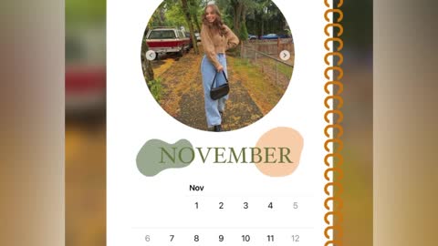 Make your own calendar for this season ! 🍂