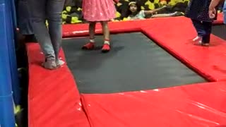 Adriele enjoying her first bounce