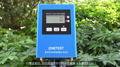 Air negative ion concentration detector