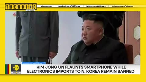 Kim Jong Un flaunts smartphone while electronics imports N. Korea remain banned