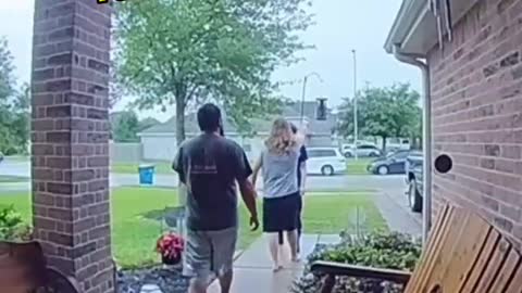 Bully Chases Kid Back To The Kids Friends House