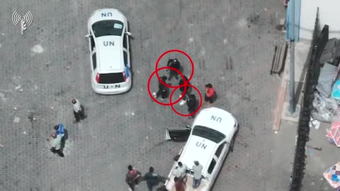 UAV cameras document Hamas using UN cars, facilities for attacks