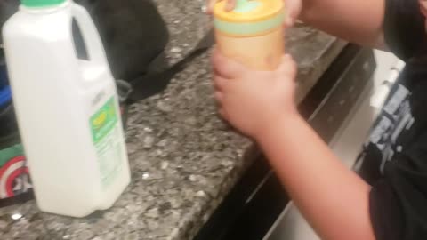 Kid Learns the Difference Between Buttermilk and Milk