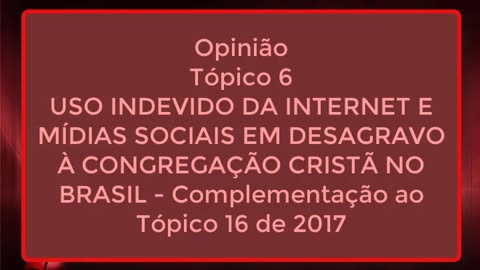 Análise dos Tópicos de Ensinamentos CCB 2023 (Com Opinião Realista)