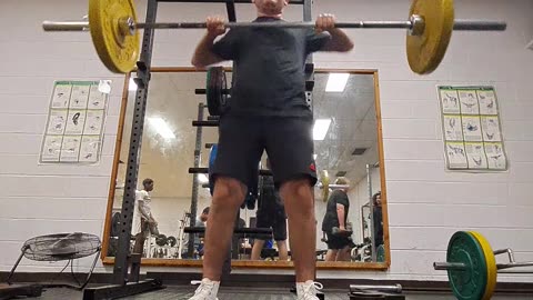 95LBS POWER CLEAN X 2 REPS PR AT 170LBS BODY WEIGHT AT 14 YEARS OLD