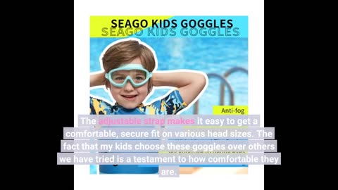 Buyer Comments: Seago Swim Goggles 2 Pack Anti-Fog Anti-UV Wide View Swimming Goggles for Kids...