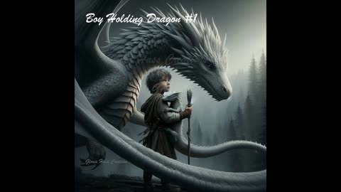 Boy Holding Dragon #1