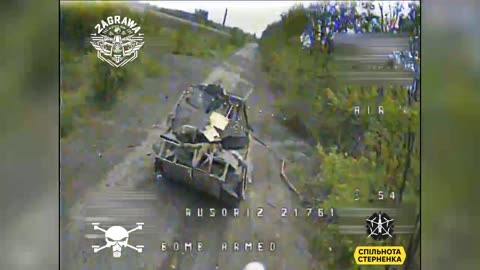 Ukrainian Drones Wipe Out Multiple Russian APCs and Tanks