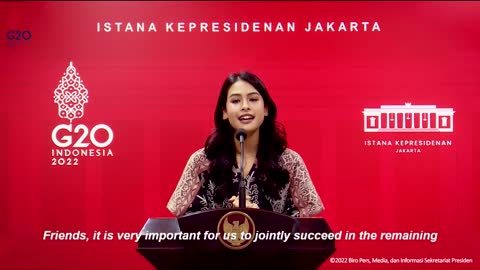 Keterangan Pers Juru Bicara Pemerintah untuk Presidensi G20 Indonesia Maudy Ayunda 3 November