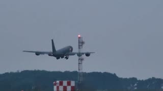 Military Plane Practicing Takeoff and Landing at Akron Canton Airport June 2023