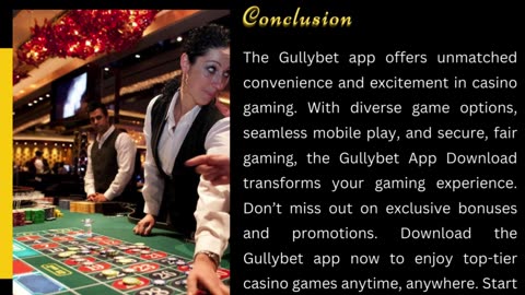 Unlock Thrilling Casino Games Anytime, Anywhere With The Gullybet App Download