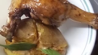 JB duck with orange sauce zesty potatoes Car