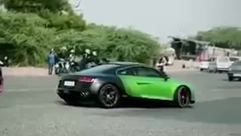 Audi R8 on the street