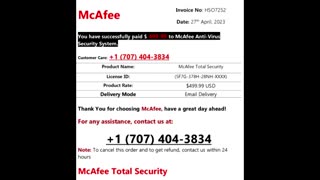 Outgoing Call To Alleged McAfee: Dialer Pakistani General Ahmed Shah, 707-404-3834, 4/27/23