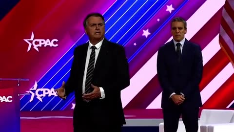 Presidente Bolsonaro discursa no CPAC