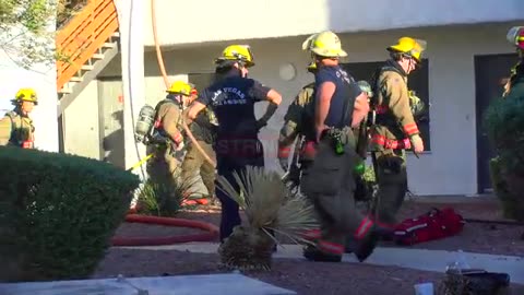 Apartment Complex Catches Fire - Dog Rescued