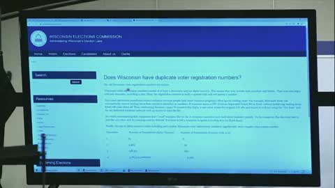 Wisconsin Election Commission claims they have no duplicate voter registration numbers