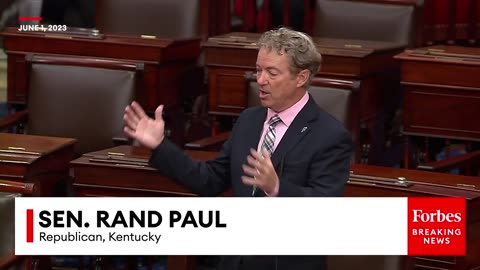 BREAKING NEWS: Rand Paul Pitches Massive Overhall To Debt Limit Bill on Senate Floor